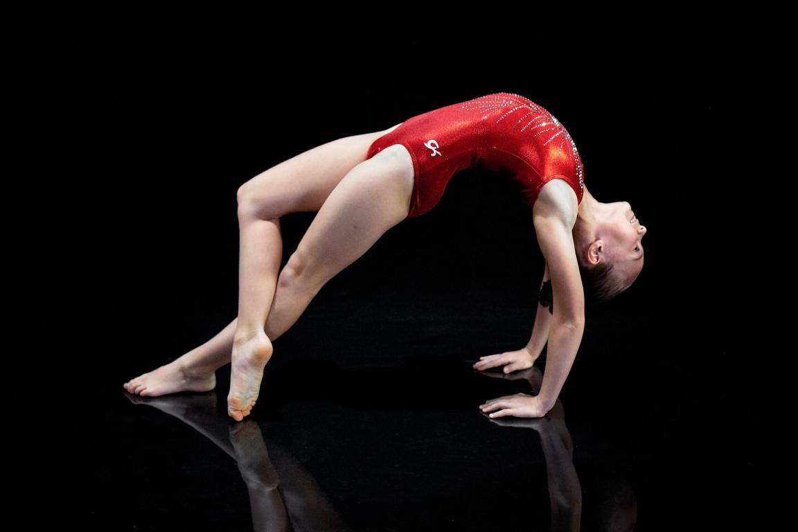 Teen Gymnast Posing