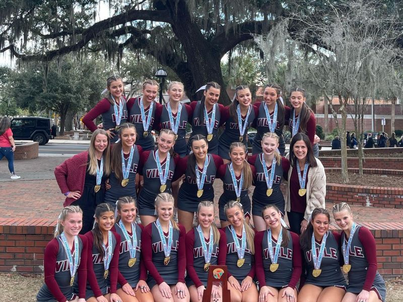 Students at U.S. Gold Gymnastics