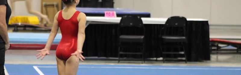 Young Gymnast doing floor exercise