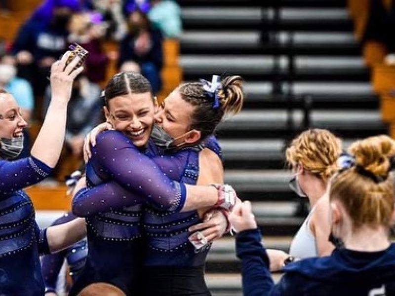 Students at U.S. Gold Gymnastics