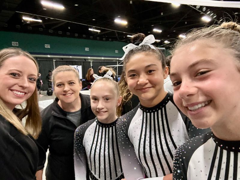 Students at U.S. Gold Gymnastics