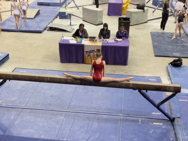 Students at U.S. Gold Gymnastics
