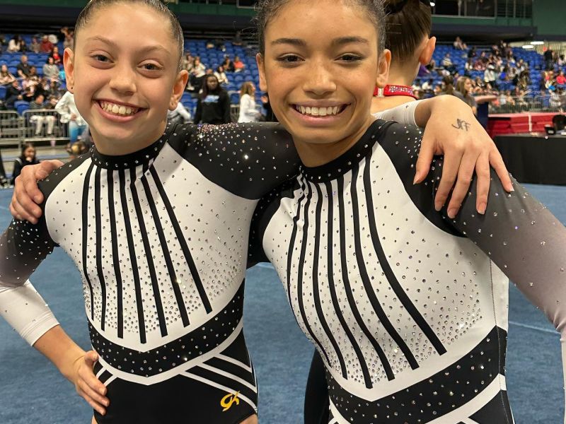 Students at U.S. Gold Gymnastics