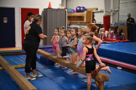 Gymnastics class