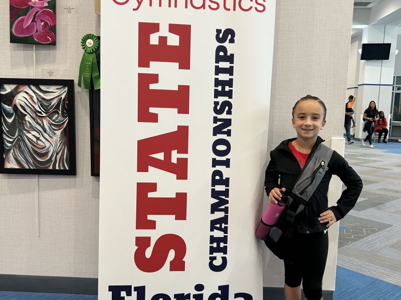 Students at U.S. Gold Gymnastics